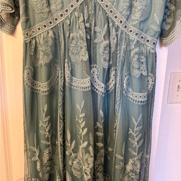 Pink Blush Maxi Lace Dress - Picture 4 of 5